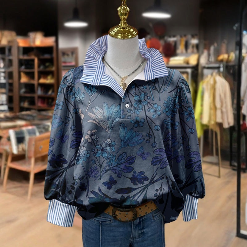 Marseille™ | Blouse Vintage À Imprimé Floral