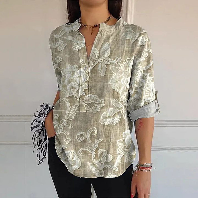 Marseille™ | Blouse À Imprimé Floral Vintage